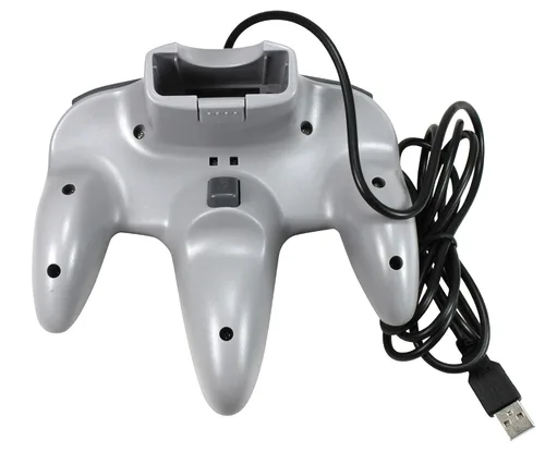 Vista 4 de 3rd Party Classic Retro N64 Bit USB Wired Controller for PC and MAC - Grey