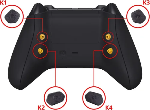 Vista 6 de eXtremeRate Hope Programable Remap Kit for Xbox Series XS Controller, Upgrade Boards & Redesigned Back Shell & Side Rails & Back Buttons for Xbox