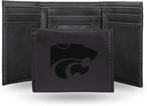 Vista 116 de NCAA Rico Industries - Billetera triple grabada con láser, con grabado láser, accesorio para hombre
