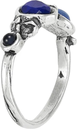 Vista 2 de Silpada Anillo 'Classy Beauty' de plata de ley con lapislázuli, cianita e iolita