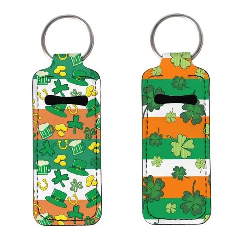 Vista 11 de Soporte para bálsamo labial con bandera americana, águila calva, llavero, soporte portátil para brillo de labios, organizador para rastreador