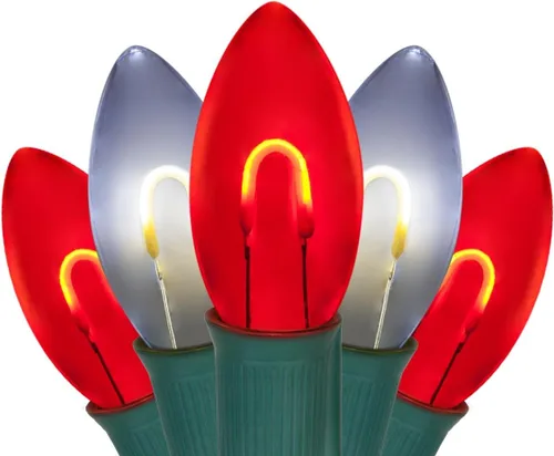 Vista 8 de Wintergreen Lighting - Luces navideñas inastillables FlexFilament LED C9 Azul