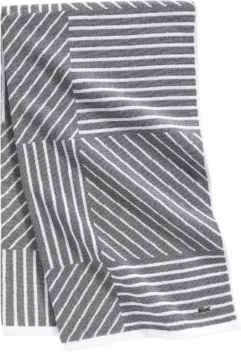 Vista 11 de Lacoste Guethary - Toalla de baño 100% algodón a rayas, aloe, 30 x 54