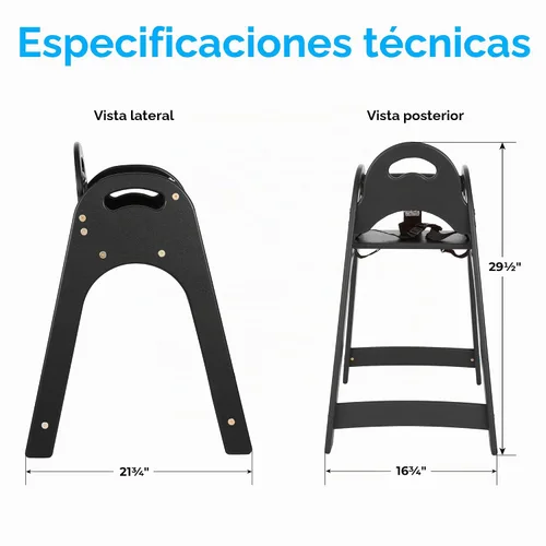 Vista 3 de Koala Kare Designer High Black, Ensamblado