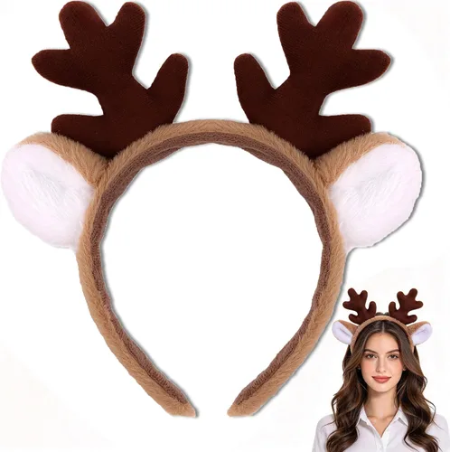 Vista 11 de KICOSY Diadema de orejas de animal de felpa, accesorios para el cabello Rana