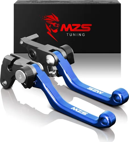 Vista 10 de MZS - Palancas de embrague y freno ajustables para motocicleta todo terreno, color negro, con mecanizado CNC, compatibles con YZ65 2018-2025 / YZ80