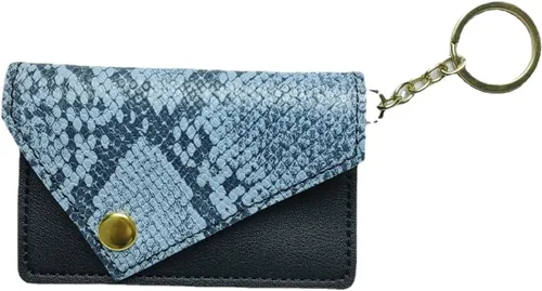 Vista 13 de Pastillero anticonceptivo con estampado de piel de serpiente (negro)