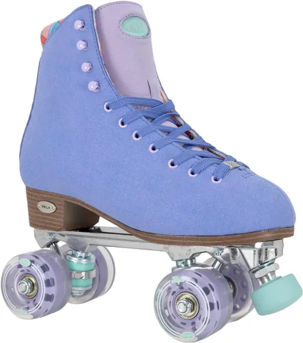 Vista 7 de VNLA Parfait - Patines de ruedas para mujer De moda, cómodos y perfectos para pies anchos Patines de cuatro ruedas de caña alta High-Top Quad