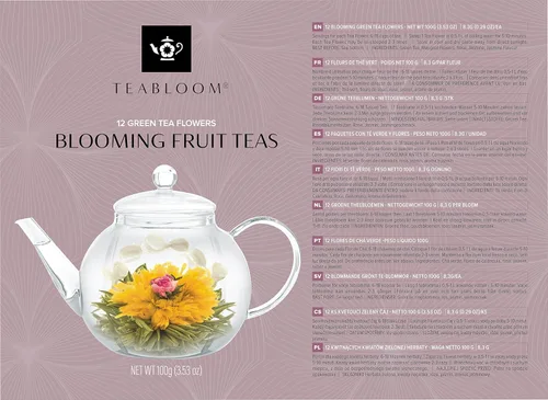 Vista 9 de Té floreciente Teabloom, juego de té con 12 frutas clasificadas