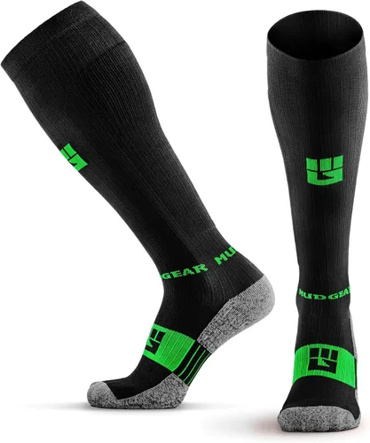 Vista 14 de MudGear Calcetines de compresión graduados, duraderos, resistentes al sudor, calcetines de rendimiento OCR con plantilla acolchada, fabricados