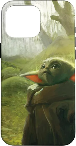 Vista 19 de iPhone 16 Star Wars The Mandalorian The Child Grogu in the Forest Art Case