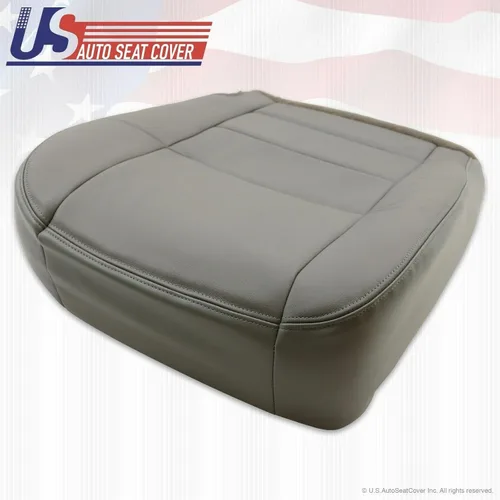 Vista 2 de 2002 2003 2004 para Ford F250 Lariat Super Duty Driver Bottom Funda de asiento de cuero gris