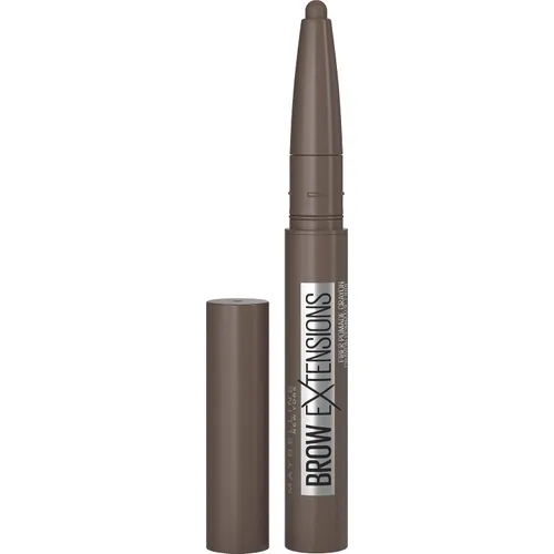 Vista 9 de Maybelline Brow Extensions - Crayón de pomada con fibras, maquillaje en lápiz para cejas, maquillaje de ojos, acabado mate suave, para cejas más 248
