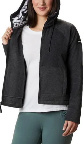 Vista 3 de Columbia Exploration FZ 1907542030 - Forro polar con capucha para mujer, color gris oscuro