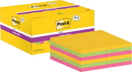 Vista 2 de Post-it Notas súper adhesivas de 1.874 x 1.874 in
