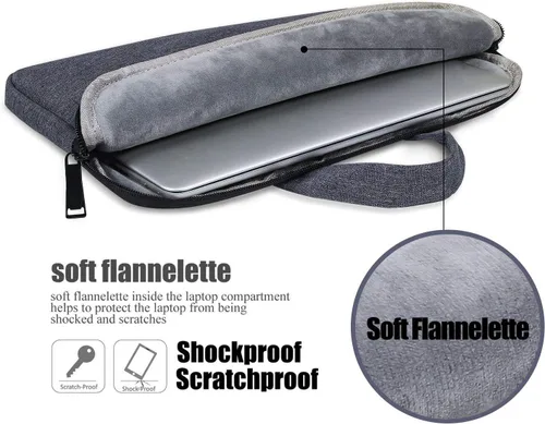 Vista 2 de Funda protectora para Huion KAMVAS Pro 13 GT-133, GT-116, Huion Q11K V2, Wacom Cintiq 13HD, Xp-Pen Artist12 (gris espacial)