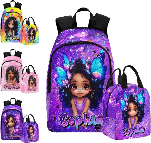 Vista 231 de Texto personalizado Elefante desgaste gafas mochila mochila mochila casual Daypack bolsa para mamá niñas, color86-4, Mochilas Daypack