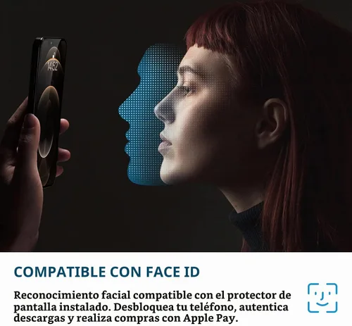 Vista 6 de TECHO Protector de pantalla de privacidad compatible con iPhone 14 Plus/iPhone 13 Pro Max Película de vidrio templado