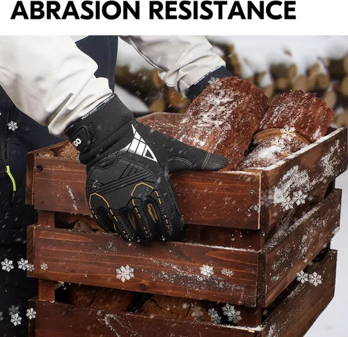 Vista 4 de Vgo... 32°F Waterproof Winter Work Gloves Men Mechanic Touch(SL8849FW)