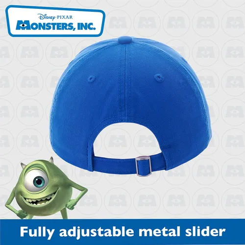 Vista 3 de Concept One Disney Pixar Monsters Inc - Sombrero de béisbol ajustable de algodón bordado con borde curvo azul rey talla L Azul Patchwork