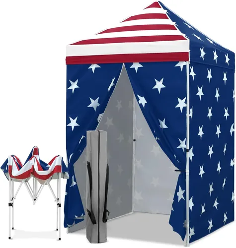 Vista 46 de EAGLE PEAK - Toldo desplegable de 5 x 5, toldo instantáneo para exteriores, fácil de instalar, refugio plegable de pierna recta (beige)