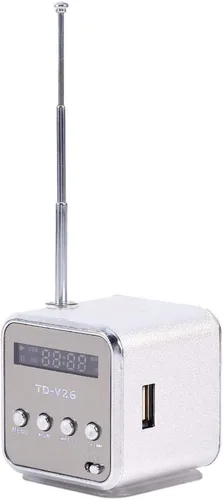 Vista 6 de Mini altavoz reproductor de música portátil ligero radio FM estéreo PC tarjeta de soporte de moda y disco U Plug Play Soporte FAT16 / FAT32 sistema