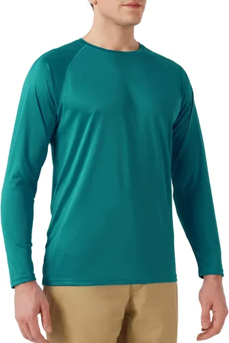 Vista 2 de SG Edge Men's Activewear Basic Outdoor Series Sun Protection Long Sleeve Quick Dry Shirt