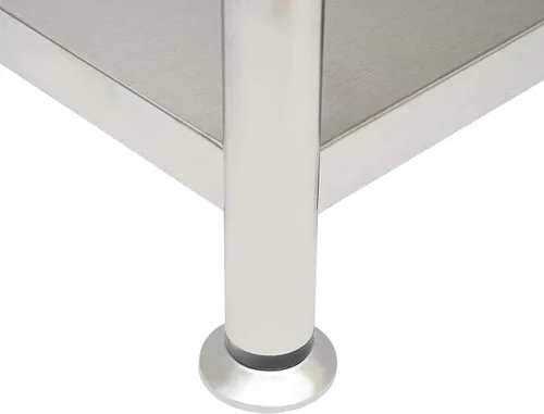 Vista 9 de Estantes de almacenamiento ajustables de 4 niveles con ruedas, 31.5 x 15.7 x 47.2 pulgadas, estante organizador plegable de metal de acero