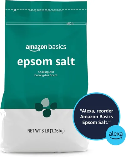 Vista 4 de Amazon Basics Ayuda para remojar sal de Epsom, aroma a eucalipto, 3 libras