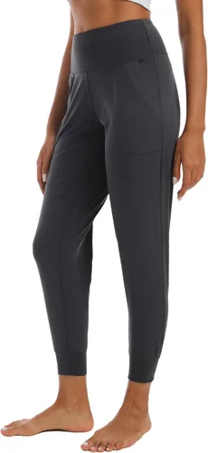 Vista 102 de Kcutteyg - Pantalones deportivos con bolsillos para mujer, diseño suave, ligero y de secado rápido, para entrenamiento, gimnasia, yoga y correr