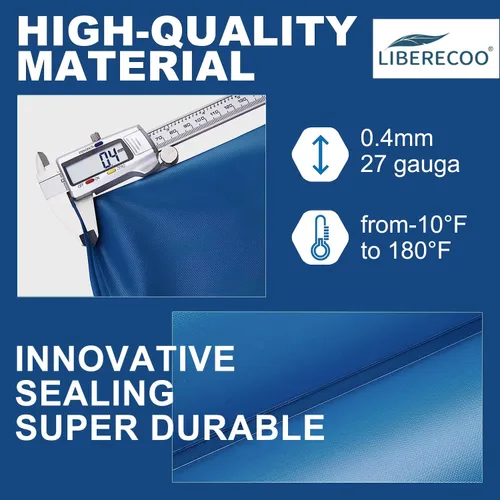 Vista 4 de LIBERECOO Bolsas de agua para cubierta de piscina enterrada, extra duraderas de 0.016 in de PVC calibre 27, bolsa de agua de doble cámara de 10
