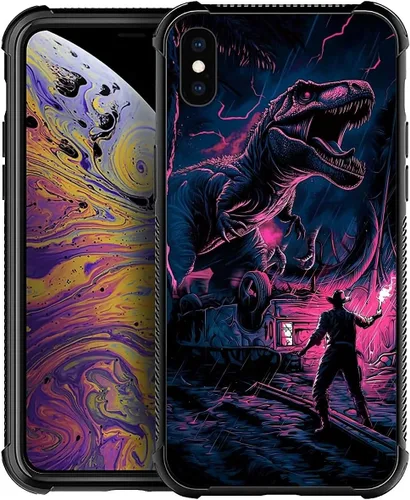 Vista 146 de Funda compatible con iPhone XR, diseño de elefantes africanos para niñas, diseño de patrón a prueba de golpes, antiarañazos, carcasa trasera