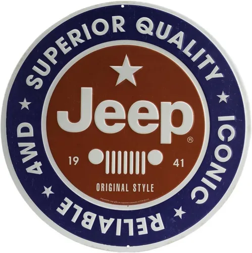 Vista 11 de Letrero de metal en relieve para Jeep Wrangler Azul marino