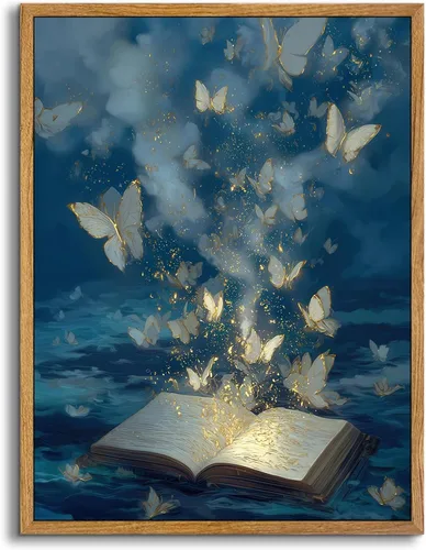Vista 14 de AtterrirArt Bonito arte de pared enmarcado para guardería, 8 x 10 pulgadas, decoración de pared floral caprichosa, póster de impresiones en lienzo