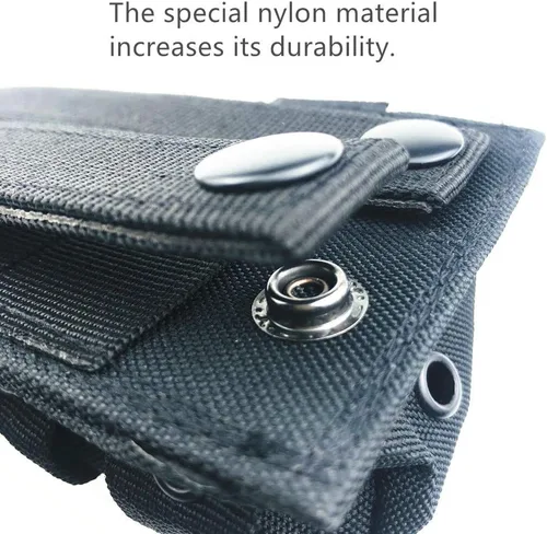 Vista 4 de Molle Tactical - Funda universal de nailon para radio compatible con Baofeng Midland Motorola Walkie talkies