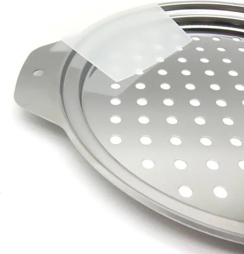 Vista 8 de Tapa de acero inoxidable con raspador para hacer fideos tradicionales alemanes, para hacer fideos, para hacer cacerola