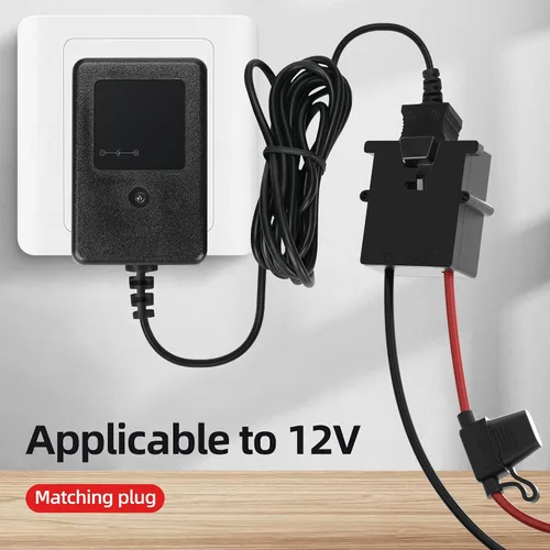 Vista 4 de Conector de Arnés de Cables de Repuesto de 12 Voltios para Batería de Power Wheels con Cable de 12 AWG y 3 Fusibles Reemplazables para Juguetes