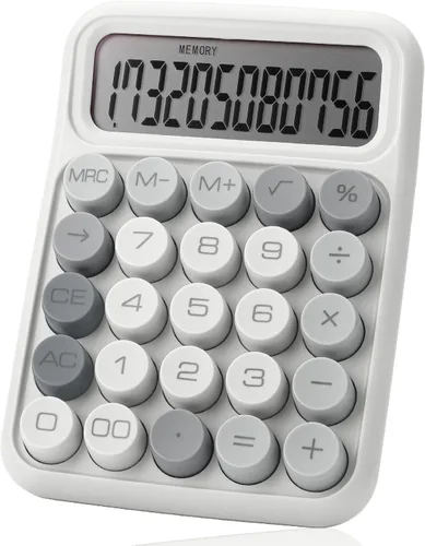 Vista 19 de Mr. Pen - Calculadora con interruptor mecánico, 12 dígitos, pantalla LCD grande, calculadora azul con botones grandes, suministros para el regreso