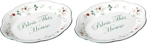 Vista 16 de Pfaltzgraff 5072007 Winterberry Holiday - Vajilla de 16 piezas, servicio para 4, color blanco