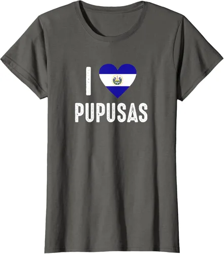 Vista 58 de Camiseta I Love Pupusa from El Salvador