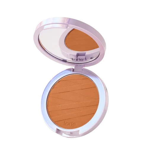 Vista 34 de tarte face tape polvo compacto – Polvo impermeable de cobertura media con ácido hialurónico, hongo de nieve y péptidos para suavizar y fijar