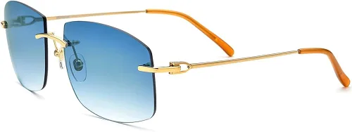 Vista 5 de HEPIDEM Gafas de sol cuadradas de gran tamaño para hombres con lente de nylon