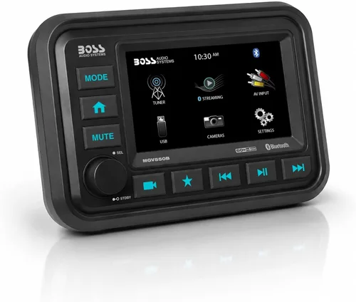 Vista 7 de BOSS Audio Systems Paquete de radio y altavoces marinos MG250W.64 - Receptor Bluetooth de 4 canales MGR250B + 4 altavoces MR6W de 6.5 pulgadas