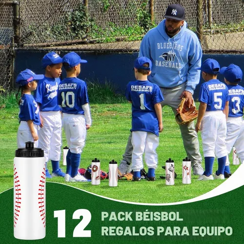 Vista 4 de DI QIU REN 12 botellas de plástico de agua de béisbol de 20 onzas con 300