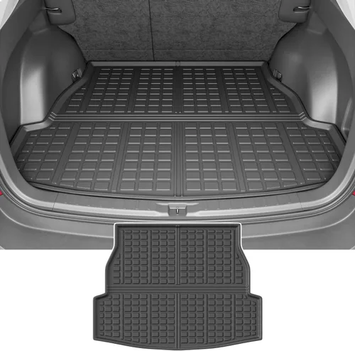 Vista 23 de powoq Alfombrilla de maletero compatible con Kia Carnival 2022-2026, protector de carga con protección para todas las estaciones, alfombrilla