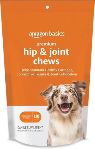 Vista 7 de Amazon Basics Suplemento masticable prémium para cadera y articulaciones para perros con EPA y DHA, 60 unidades (anteriormente Solimo)