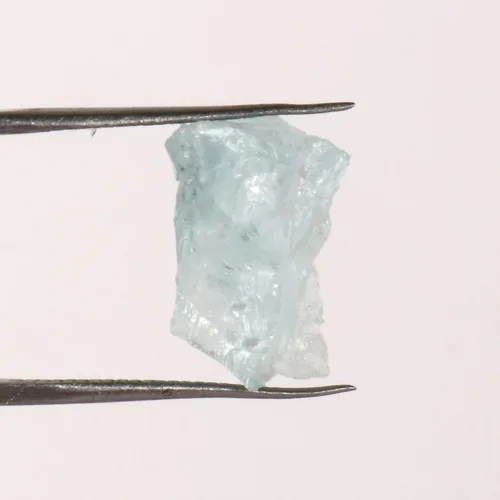 Vista 3 de GEMHUB Aguamarina azul natural aprox. 6.00 Ct. piedra de aguamarina áspera extraída de la tierra para joyería, Gema, Brasil - Aguamarina