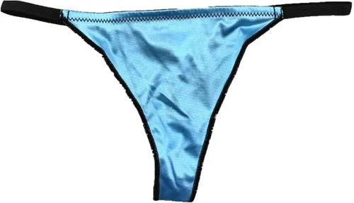 Vista 6 de Colorful Star Paquete de 5 tangas de satén para mujer, con espalda en V