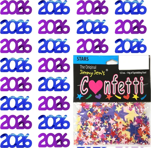 Vista 62 de Confetti Year 2023 Blue Royal, Orange Combo - 2 bolsas de media onza (1 oz)