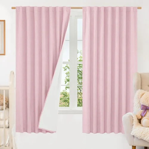 Vista 78 de LAMIT Cortinas opacas cortas de lino de 30 pulgadas para ventanas de cocina sobre el fregadero, cortinas de café texturizadas de lino marfil